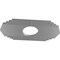 Ekena Millwork Chrysler Architectural Grade PVC Pierced Ceiling Medallion, Nickel, 18"W x 9"H x 4 3/4"ID x 1/2"P CMPP18X09CSSNI - alternate 3